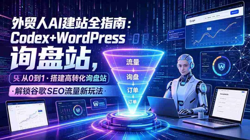 (19439期)外贸人AI建站全指南:Codex+WordPress从0到1·搭建高转化询盘站·解锁谷歌SEO流量新玩法-OG资源站