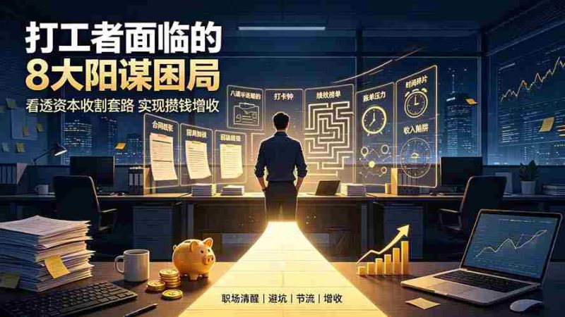 (19448期)付费文章:打工者面临的8大阳谋困局,看透资本收割套路实现攒钱增收-OG资源站