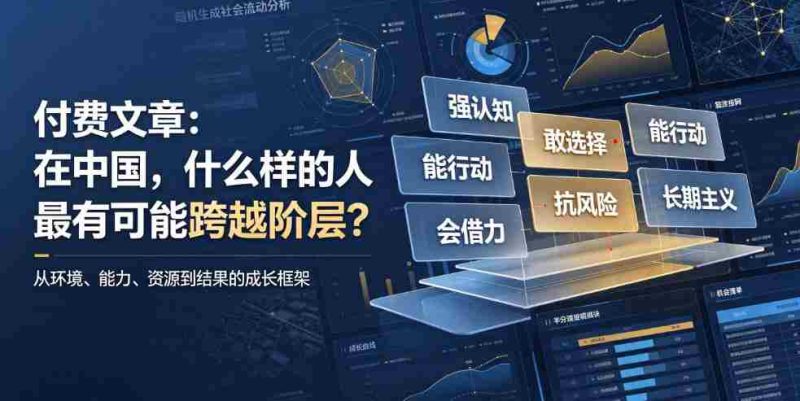 付费文章:在中国,什么样的人最有可能跨越阶层?-OG资源站