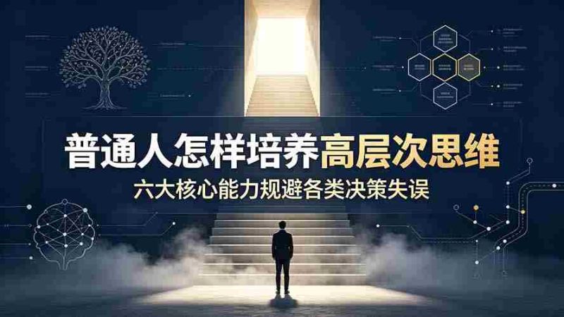 （19479期）付费文章：普通人怎样培养高层次思维，六大核心能力规避各类决策失误-OG资源站