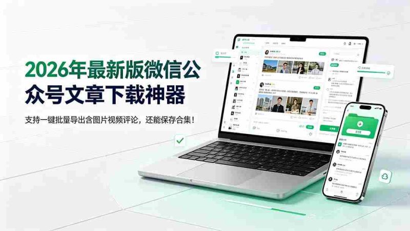 (19486期)2026年最新版微信公众号文章下载神器,支持一键批量导出含图片视频评论,还能保存合集!-OG资源站
