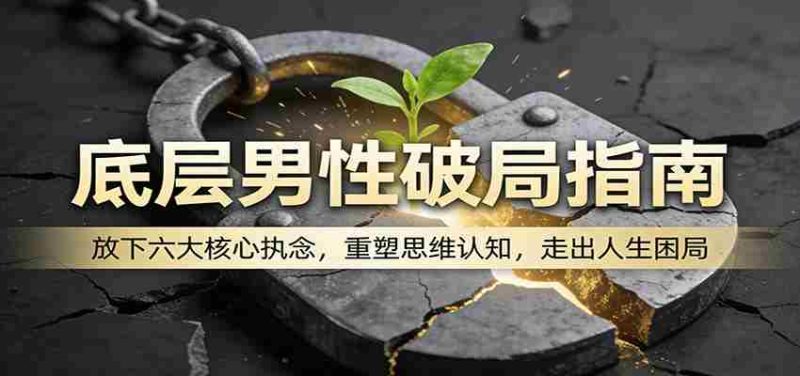 底层男性破局指南:放下六大核心执念,重塑思维认知,走出人生困局-OG资源站