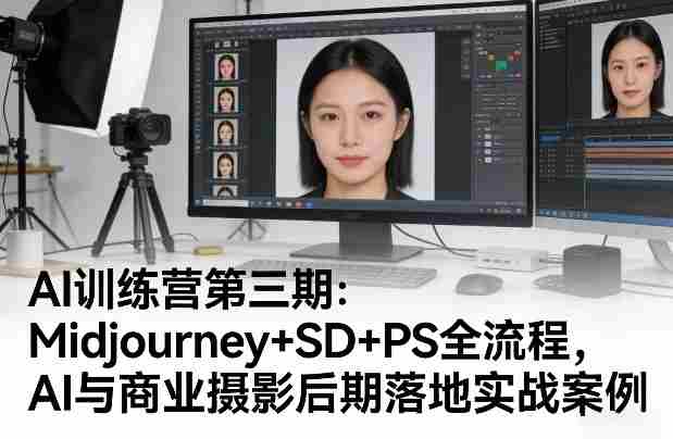 AI训练营第三期：Midjourney+SD+PS全流程，AI与商业摄影后期落地实战案例-OG资源站