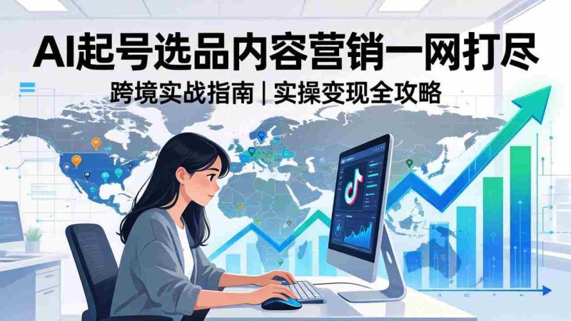 （17824期）2026 TikTok 跨境AI实操：从零基础到变现全流程，AI起号选品内容营销一网打尽-OG资源站