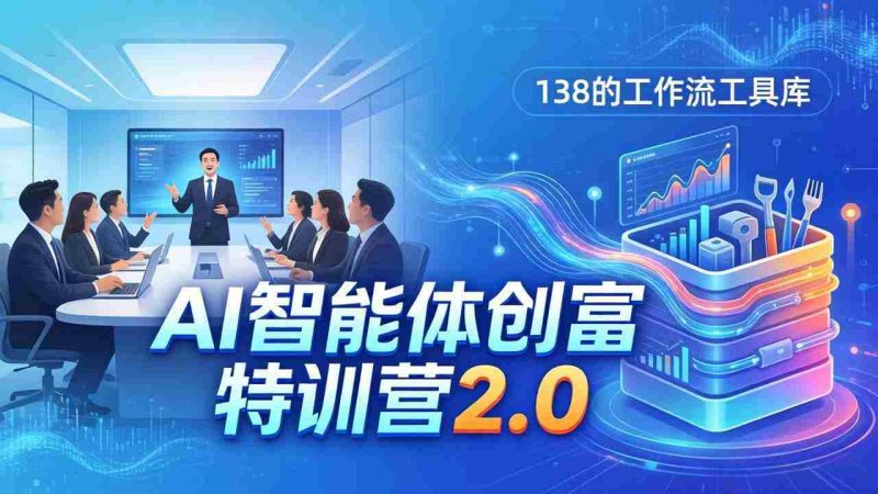 （17833期）AI智能体创富训练营2.0：3天闭门直播+视频课+工具库，从0到1搭建智能体附138个工作流-OG资源站