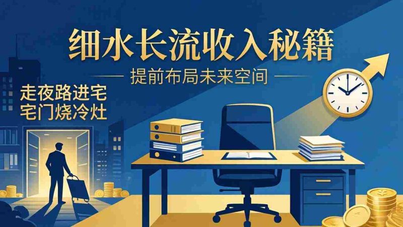 (17836期)某付费文章:细水长流收入秘籍:走夜路进宅门烧冷灶,提前布局未来空间-OG资源站
