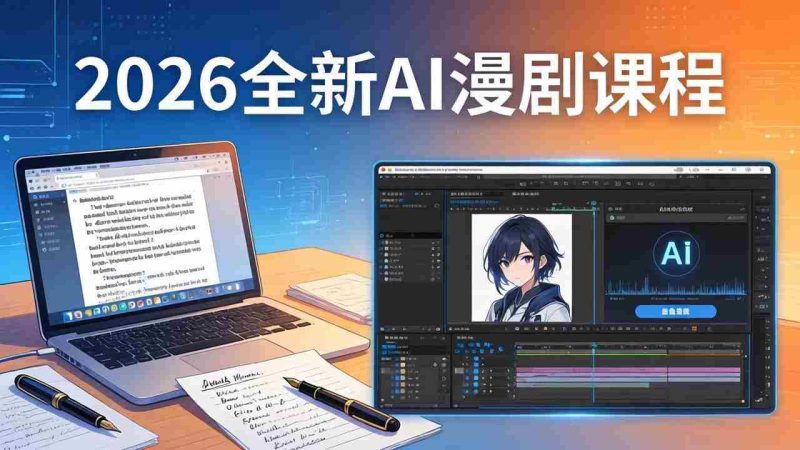 (17893期)2026全新AI漫剧课程:覆盖创作全链路,教你写作分镜剪辑配音一站式打造漫剧作品-OG资源站