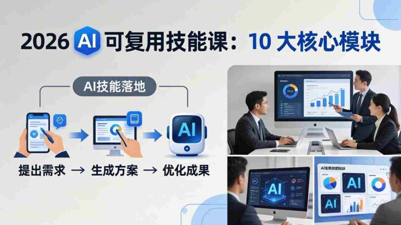 （17894期）2026AI可复用技能-4月新课：10大核心模块，手把手教你把AI用进工作、产出成果-OG资源站