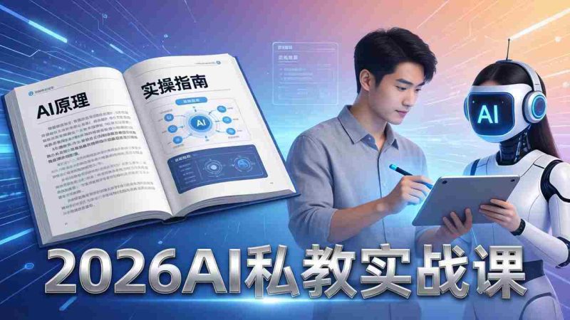 (17899期)2026AI私教实战课:从AI原理到全场景实操,零基础学会用AI提效+单人单干创业-OG资源站