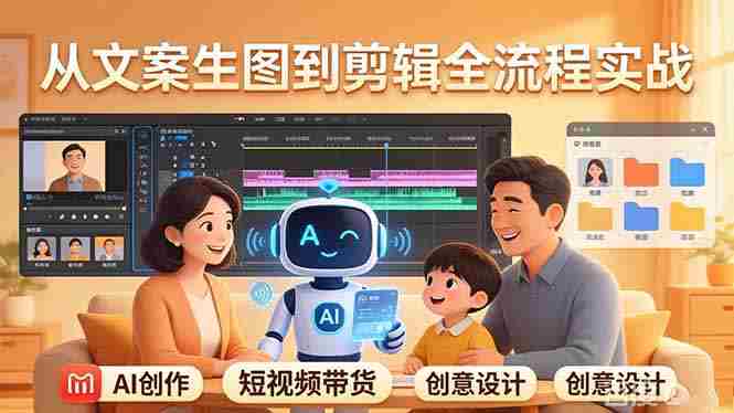 (17916期)原创 AI 剧情短视频带货:AI+家庭剧情+带货广告,从文案生图到剪辑全流程实战-OG资源站