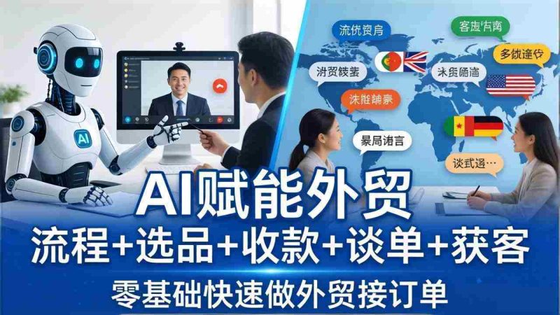 （17930期）外贸+AI实战课：流程+选品+收款+谈单+获客，零基础快速做外贸接订单-OG资源站