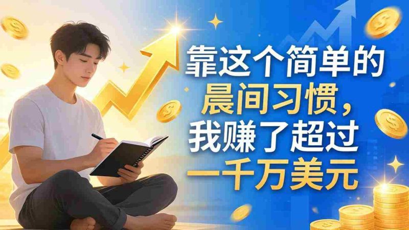 （17937期）付费文章：靠这个简单的晨间习惯，我赚了超过一千万美元-OG资源站