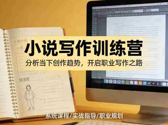 小说加写作训练营,带你分析如何在当下脱颖而出,开启你的职业创作之路-OG资源站