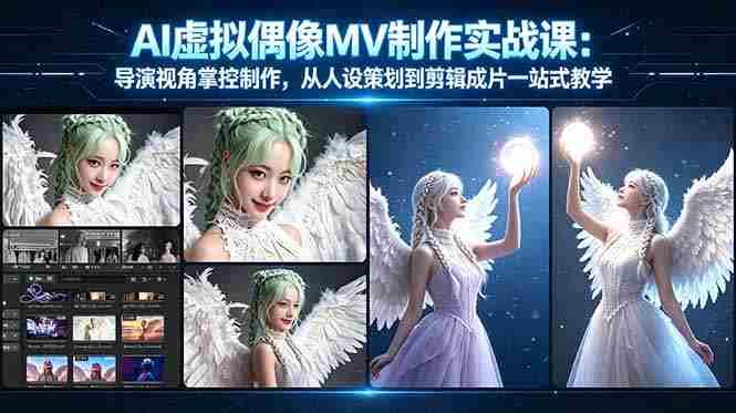 (17962期)AI虚拟偶像MV制作实战教学:导演视角掌控制作,从人设策划到剪辑成片一站式教学-OG资源站