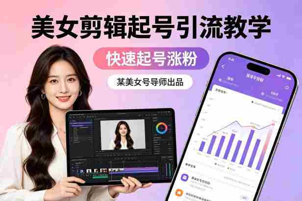 某美女号导师出品：美女剪辑起号引流教学，快速起号涨粉-OG资源站