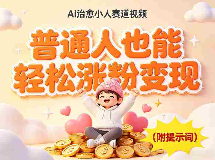 AI治愈小人赛道视频，普通人也能轻松涨粉变现，实操教学（附完整提示词）-OG资源站