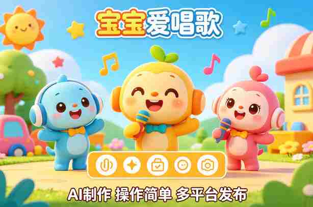 AI制作儿歌动画短视频,可多平台发布,操作简单好上手-OG资源站
