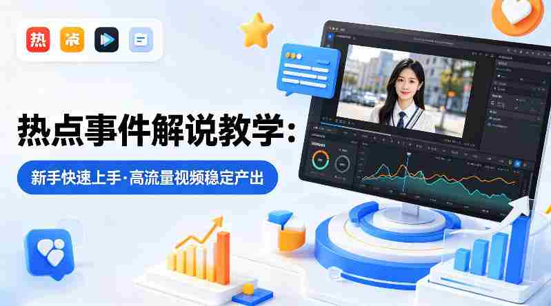 某大V的热点事件解说教学,新手也能快速上手,稳定产出高流量解说视频-OG资源站