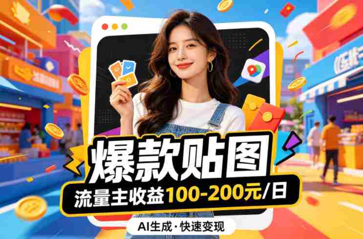 借助AI生成爆款贴图做公众流量主，当日收益100-200-OG资源站