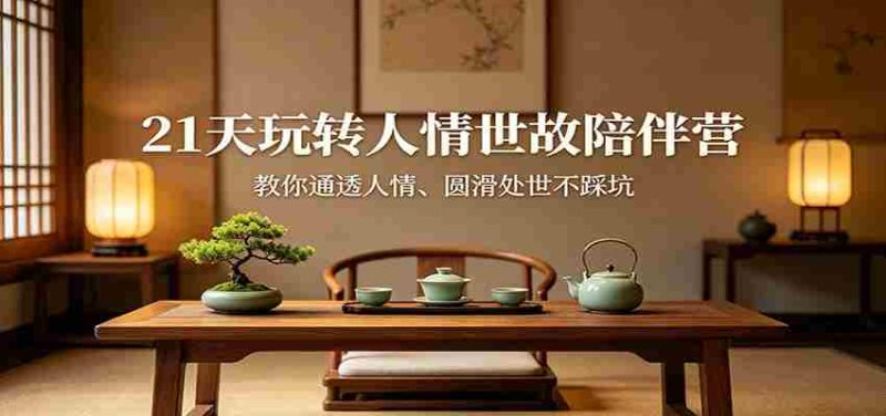 21天玩转人情世故陪伴营:教你通透人情、圆滑处世不踩坑-OG资源站