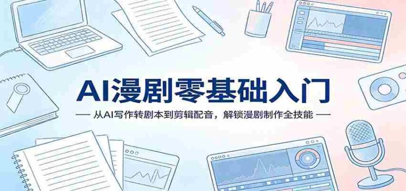 AI漫剧零基础入门:从AI写作转剧本到剪辑配音,解锁漫剧制作全技能-OG资源站