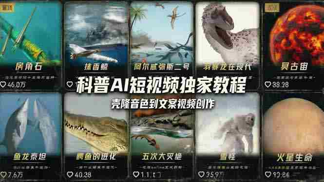 (18016期) 科普造物主AI短视频独家教程:从软件安装、壳隆音色到文案视频创作,零基础快速做爆款-OG资源站