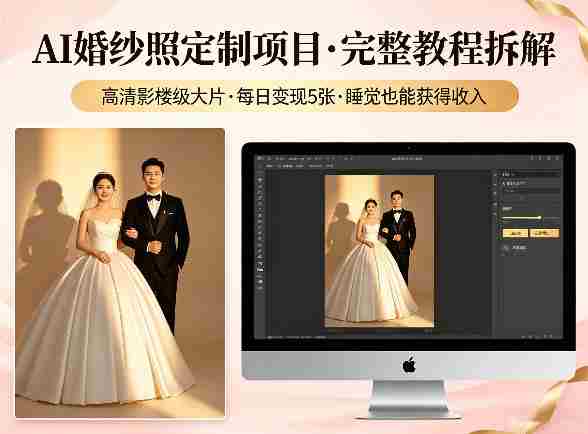AI婚纱照定制项目,可生成高清影楼级大片,每日变现5张,睡觉也能获得收入【完整教程拆解】-OG资源站