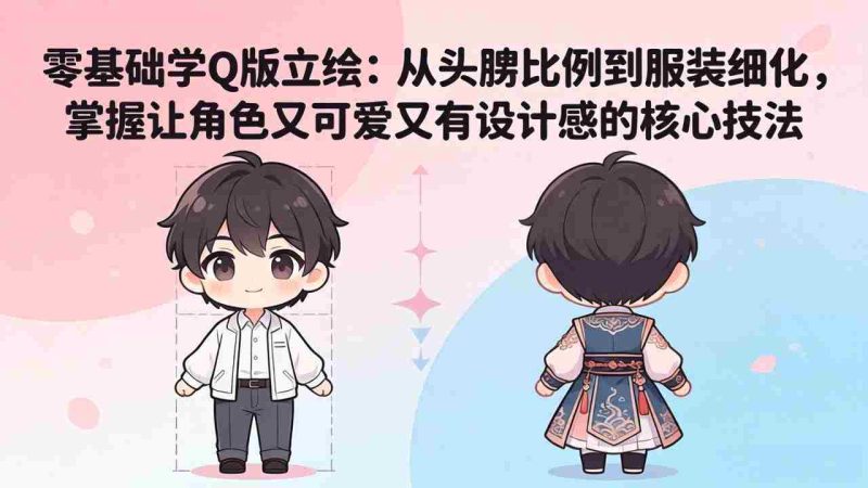 (18036期)零基础学Q版立绘:从头身比例到服装细化,掌握让角色又可爱又有设计感的核心技法-OG资源站