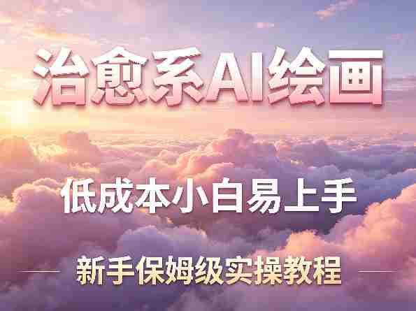 治愈系AI绘画提示词项目,低成本小白易上手,每天10分钟,新手保姆级实操教程-OG资源站