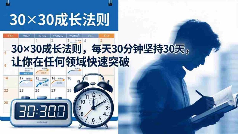 (18057期)付费文章:30×30成长法则,每天30分钟坚持30天,让你在任何领域快速突破-OG资源站
