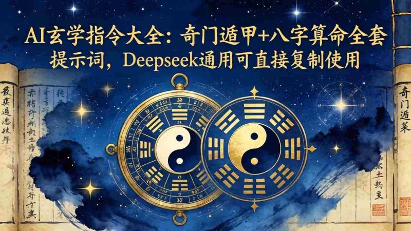 (18059期)AI玄学指令大全:奇门遁甲+八字算命全套提示词,Deepseek通用可直接复制使用-OG资源站