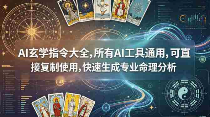 AI玄学指令大全,所有AI工具通用,可直接复制使用,快速生成专业命理分析-OG资源站