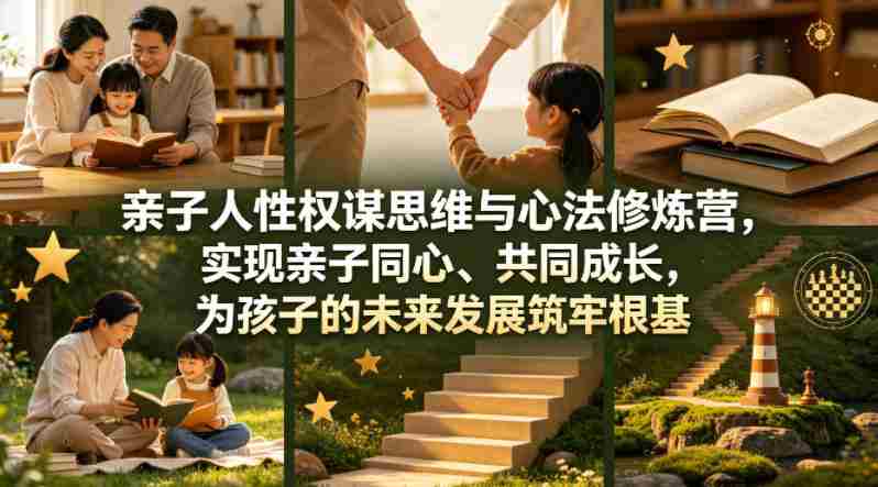 亲子人性权谋思维与心法修炼营，实现亲子同心、共同成长，为孩子的未来发展筑牢根基【音频】-OG资源站