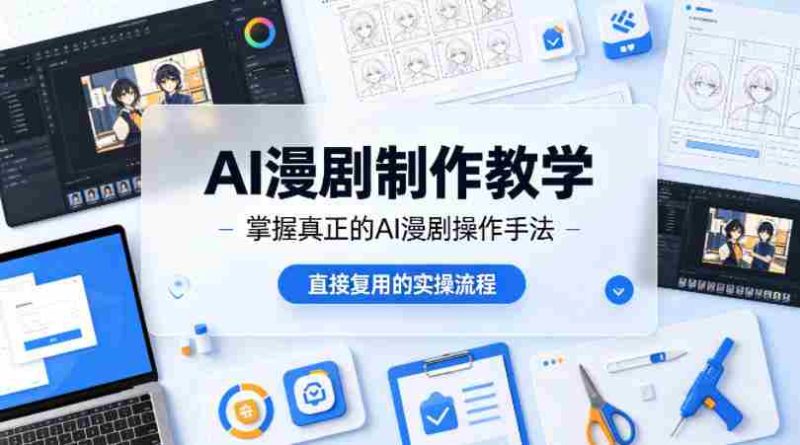 AI漫剧制作教学，带你掌握真正的AI漫剧操作手法，直接复用的实操流程-OG资源站