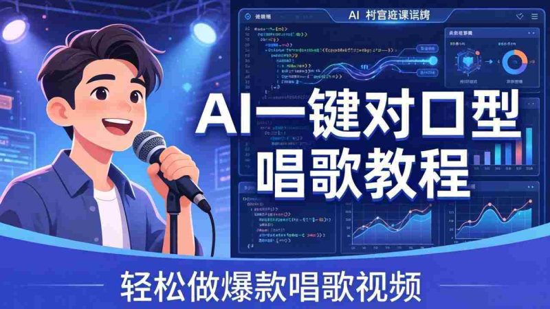 （18118期） AI一键对口型唱歌教程：零基础也能学，素材准备+模型训练+音色转换，轻松做爆款唱歌视频-OG资源站