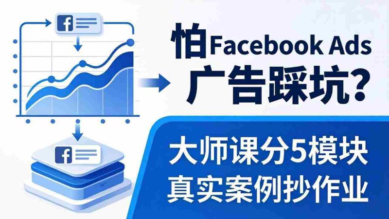 （18174期）怕 Facebook Ads 广告踩坑？大师课分 5 模块教你做广告、搞扩量，还带真实案例抄作业！-OG资源站