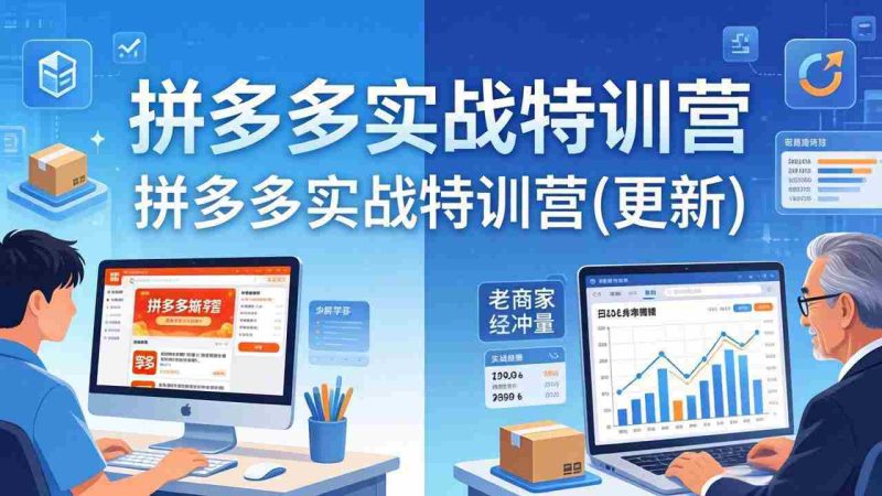 （18181期）拼多多实战特训营(更新4月24)：不管是新手入门或老商家冲量，都有实操方法，跟着学，少走弯路-OG资源站