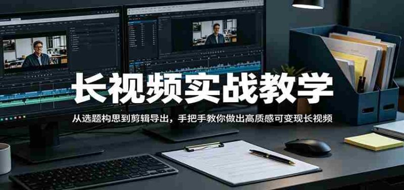 长视频实战教学,从选题构思到剪辑导出,手把手教你做出高质感可变现长视频-OG资源站