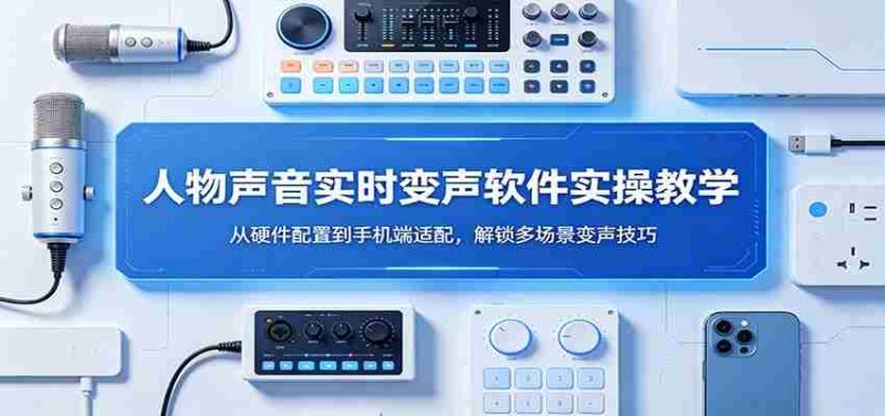 人物声音实时变声软件实操教学:从硬件配置到手机端适配,解锁多场景变声技巧-OG资源站