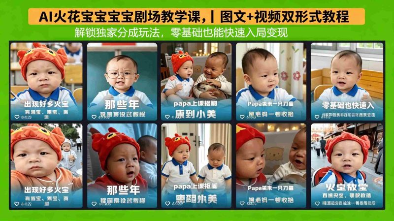 （18198期）AI火花宝宝宝宝剧场教学课，图文+视频双形式教程，解锁独家分成玩法，零基础也能快速入局变现-OG资源站