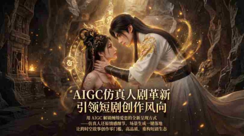 AIGC仿真人《合欢宗》短剧教学，用AIGC解锁缠绵爱恋的全新呈现方式，让跨时空故事创作零门槛、高品质，重构短剧生态-OG资源站