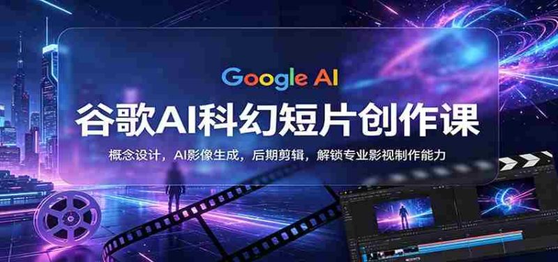 谷歌AI科幻短片创作课:概念设计,AI影像生成,后期剪辑,解锁专业影视制作能力-OG资源站