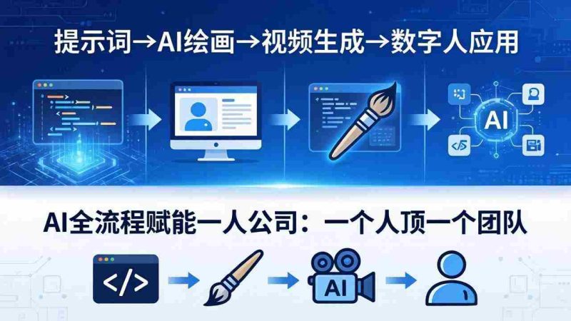 (18265期)AI全流程赋能一人公司:提示词、绘画、视频、数字人、编程,一个人顶一个团队-OG资源站