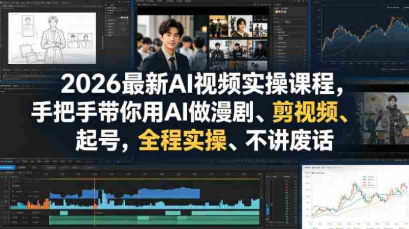 2026最新AI视频实操课程,手把手带你用AI做漫剧、剪视频、起号,全程实操、不讲废话-OG资源站