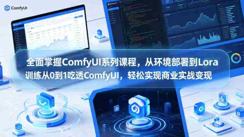 全面掌握ComfyUI系列课程，从环境部署到Lora训练从0到1吃透ComfyUI，轻松实现商业实战变现-OG资源站