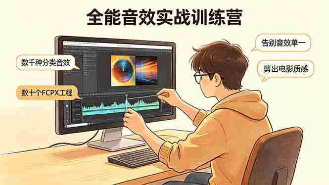 (18287期)全能音效实战训练营:数千种分类音效+数十个FCPX工程,告别音效单一,剪出电影质感-OG资源站