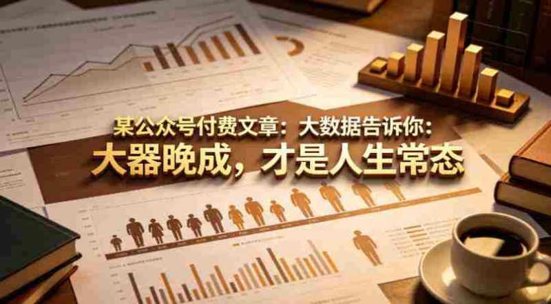 某公众号付费文章：大数据告诉你：大器晚成，才是人生常态-OG资源站