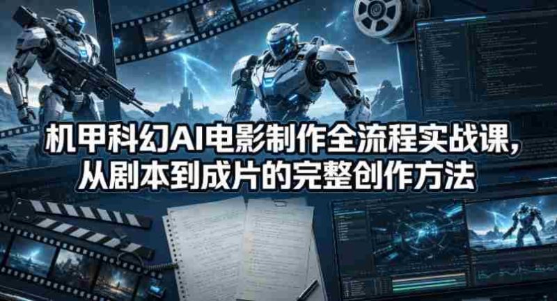 机甲科幻AI电影制作全流程实战课,从剧本到成片的完整创作方法-OG资源站