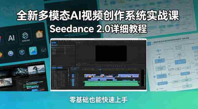 全新多模态AI视频创作系统实战课,Seedance 2.0详细教程,零基础也能快速上手-OG资源站