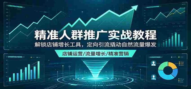 精准人群推广实战教程:解锁店铺增长工具,定向引流撬动自然流量爆发-OG资源站